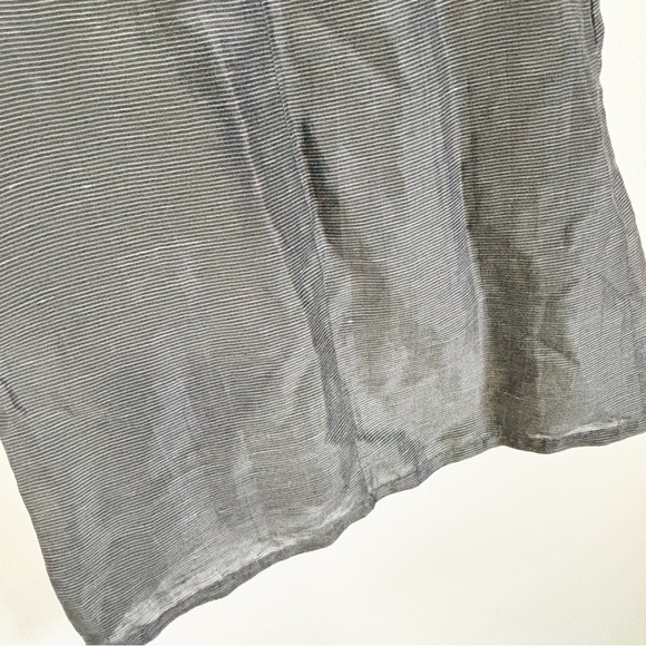 SIMPLY MILA Women’s Black Chalk Stripe Cowl Neck Dress Lagenlook USA Size XS - Picture 6 of 11